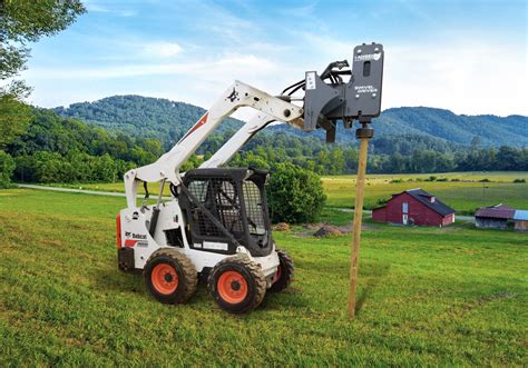 hydraulic fence post driver for skid steer|vibrating post driver for skid steer.